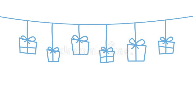 Decorazioni blu di natale che appendono fondo bianco illustrazione di stock Decorazioni blu di natale che appendono fondo bianco illustrazione di stock