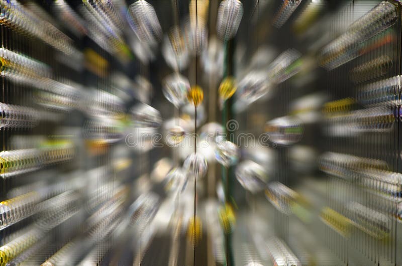 Decoração da bola de cristal no borrão do zumbido para o fundo foto de stock Decoração da bola de cristal no borrão do zumbido para o fundo foto de stock