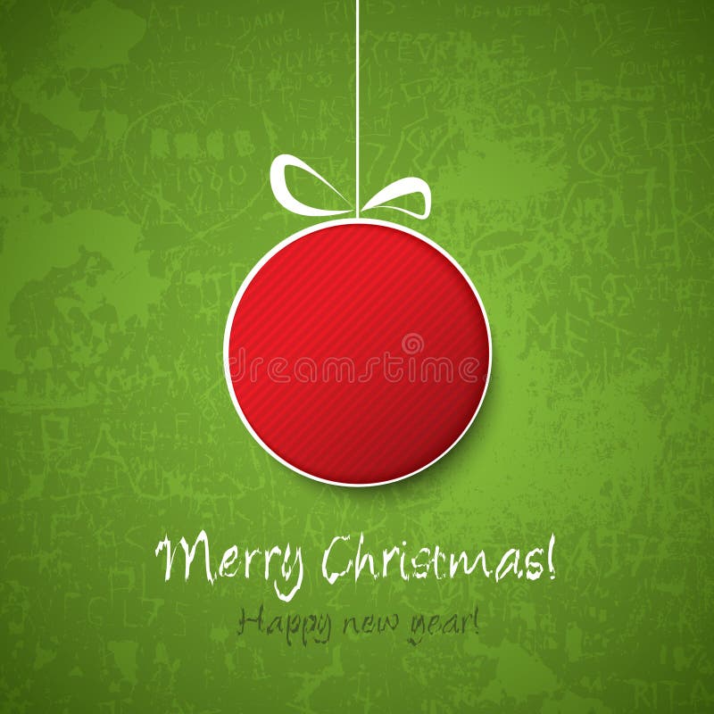 Decoração da esfera do Natal ilustração royalty free Decoração da esfera do Natal ilustração royalty free