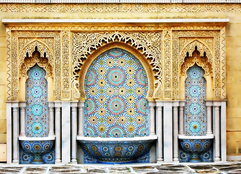 Decoração do mosaico de traçado de espiral marroquina. fundo tradicional da mesquita islâmica arábica. elemento decorativo de mesq