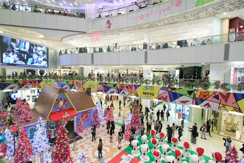 Decoração do Natal de Hong Kong Snoopy fotografia de stock royalty free