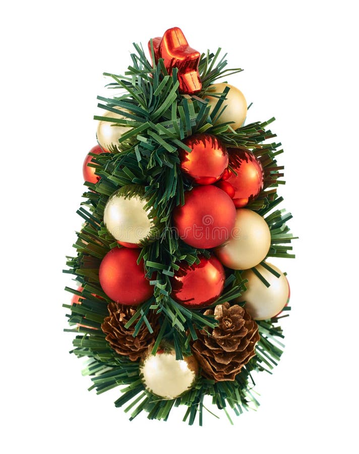 Decoração pequena da árvore de Natal fotografia de stock Decoração pequena da árvore de Natal fotografia de stock