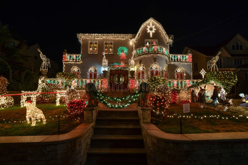 Christmas Decorations in the Dyker Heights section of Brooklyn, New York. Christmas Decorations in the Dyker Heights section of Brooklyn, New York