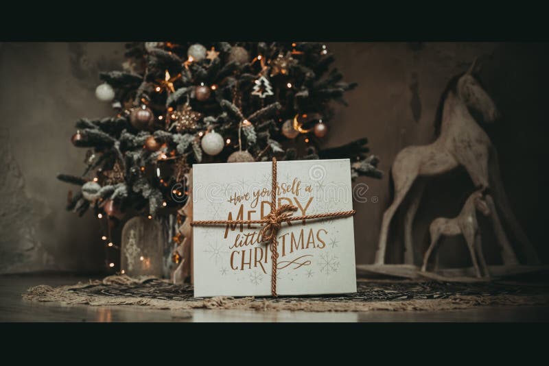 Decorațiuni pentru vacanța de Crăciun stock photos