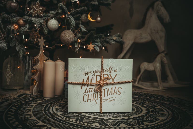 Decorațiuni pentru vacanța de Crăciun stock photo