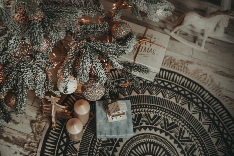 Decorațiuni pentru vacanța de Crăciun stock photography