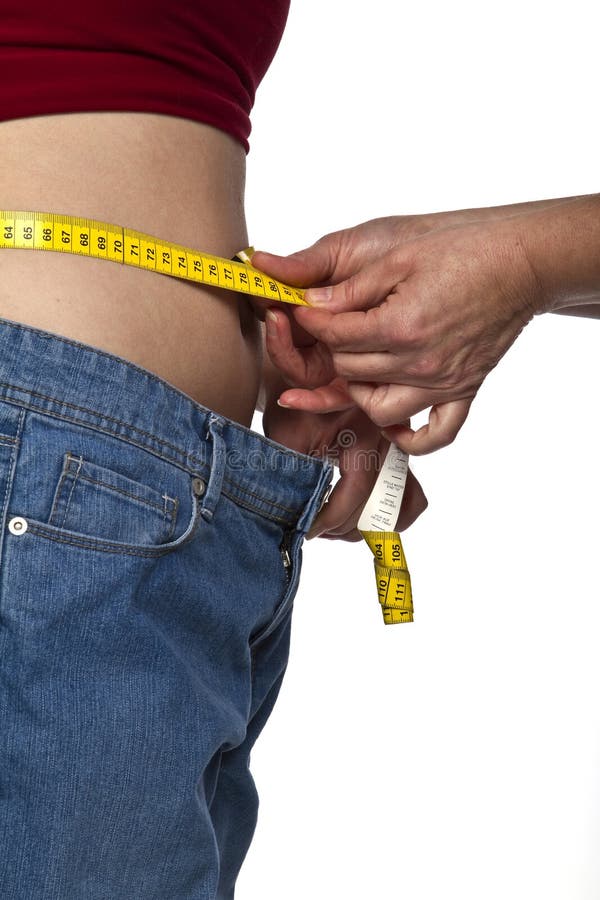 A woman with weight loss. Decrease stock images, royalty-free photos and pictures