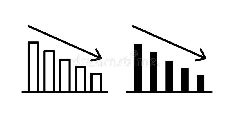 Decrease icon design simple vector illustrations иллюстрация вектора