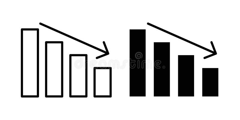 Decrease icon set collection of vector icons иллюстрация вектора