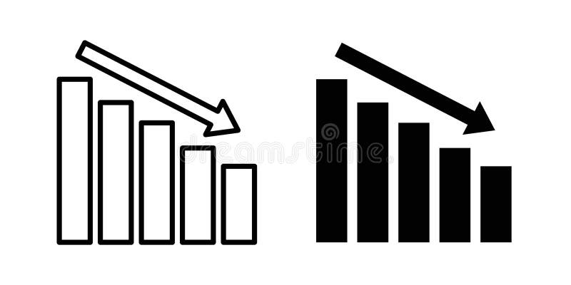 Decrease icon set vector eps иллюстрация вектора
