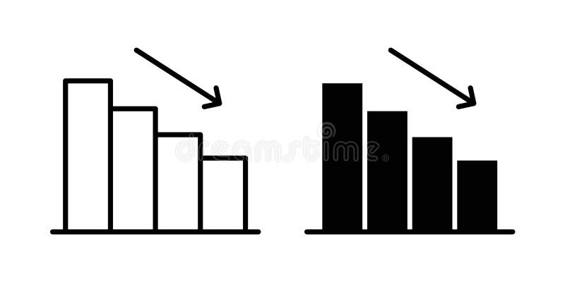 Decrease icon vector design eps бесплатная иллюстрация