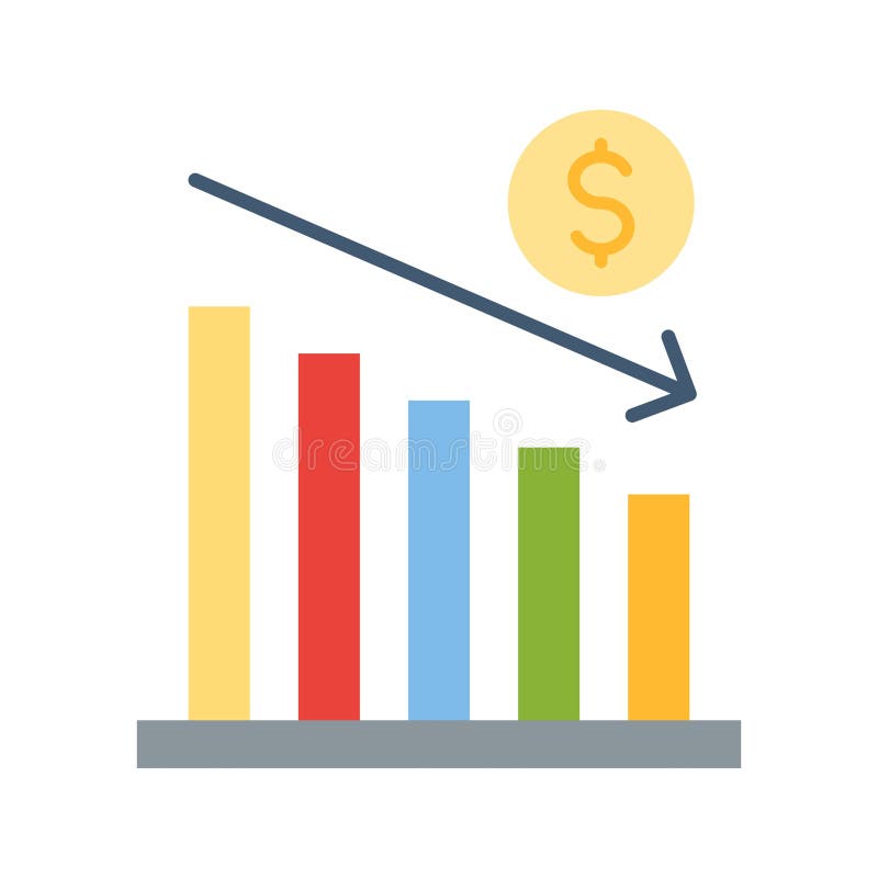 Decrease icon vector image. Suitable for mobile application web application and print media. Outline decrease vectors