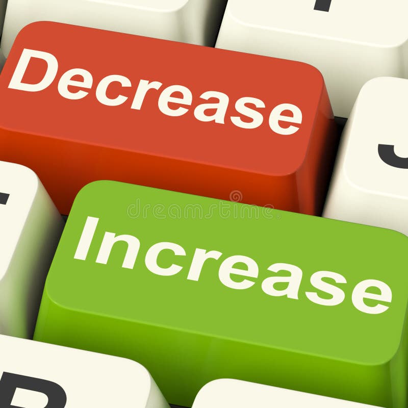 Decrease Increase Keys Shows Decreasing or Increasing Stock ...