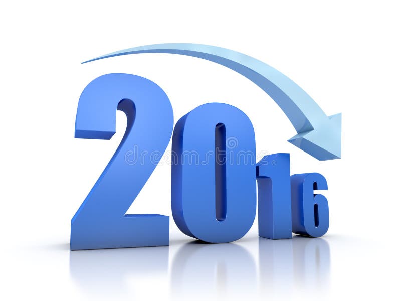 Decrease 2016 render With Arrow in white background. Decrease direction sign illustrations