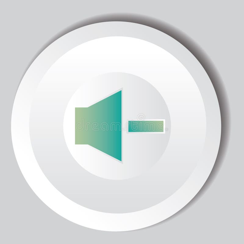 Decrease volume button. Vector illustration decorative design. Decrease button vectors