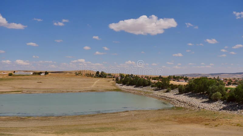 Decrease in water levels due to global warming, global warming and drought. Decrease video
