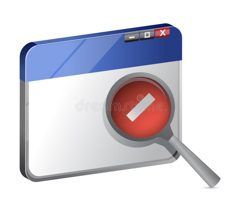 Decrease web browser view illustration design over a white background. Decrease business concept illustrations