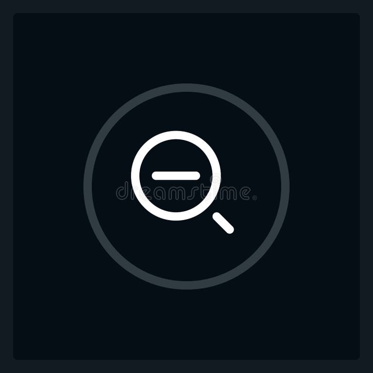 Decrease Zoom Level UI Element Template Stock Vector - Illustration of ...