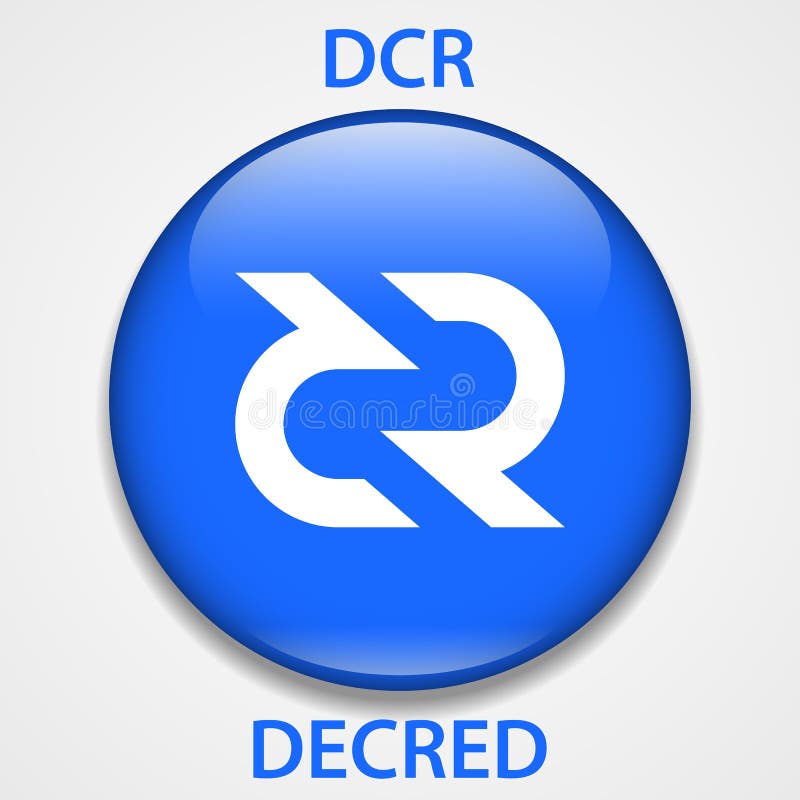 Decred Coin 加密货币区块链图标。虚拟电子互联网货币或加密货币符号、标志 皇族释放例证