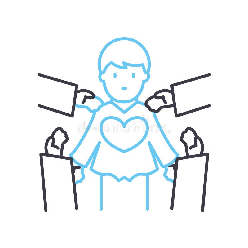 Dedicate Line Icon, Outline Symbol, Vector Illustration, Concept Sign