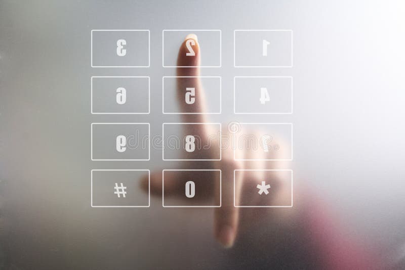 Woman finger on digital keyboard. Woman finger on digital keyboard