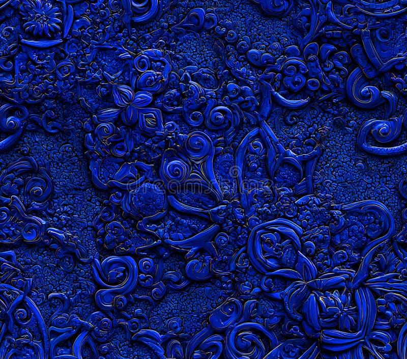 Deep Blue Texture Vibrant Sapphire Background stock illustration