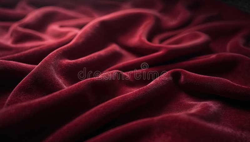 Deep burgundtextur med rik röd färg med silky mjuka vågor. Bakgrundselegans för luxurit textilmaterial vektor illustrationer