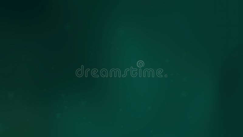 Deep Emerald Green Abstract Background with Floating Soft Glow Particles vector illustration
