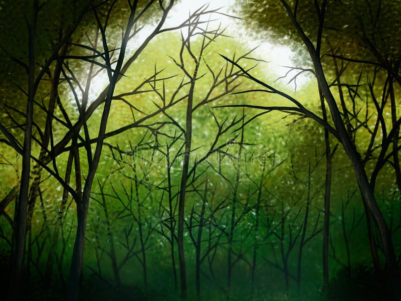 Deep Forest - Digital Painting