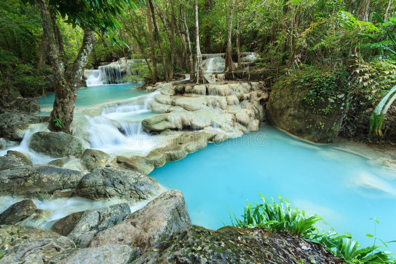 Deep Forest Waterfall in Thailand