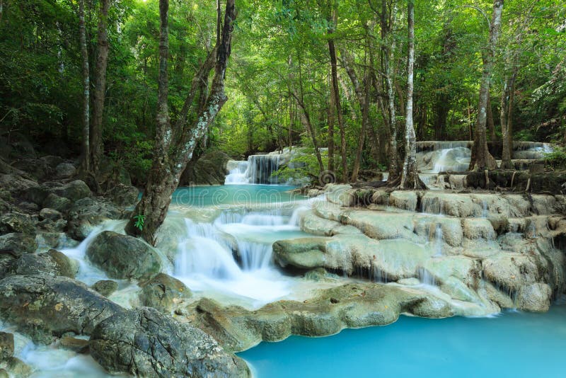 Deep Forest Waterfall in Thailand