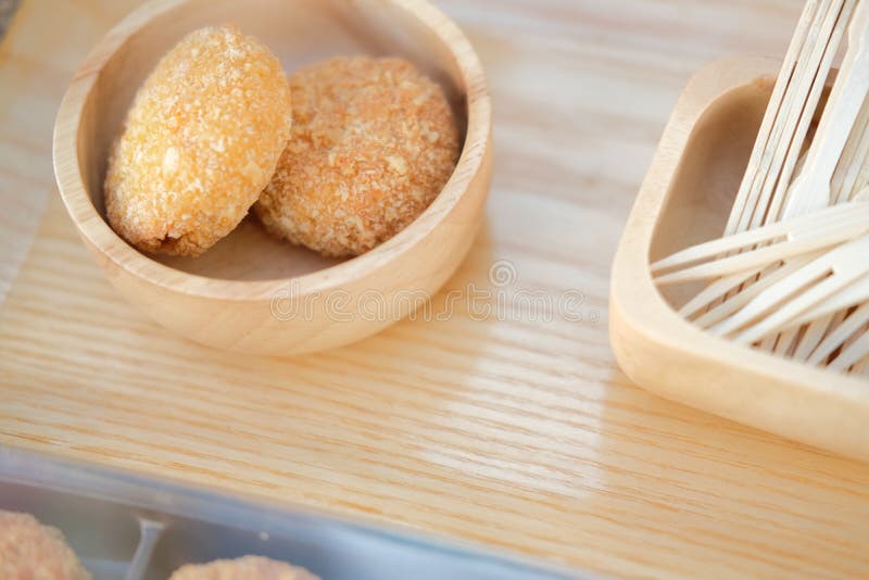 Deep Fried Battered Crispy Chicken Vegan Nugget Stock Image Image of