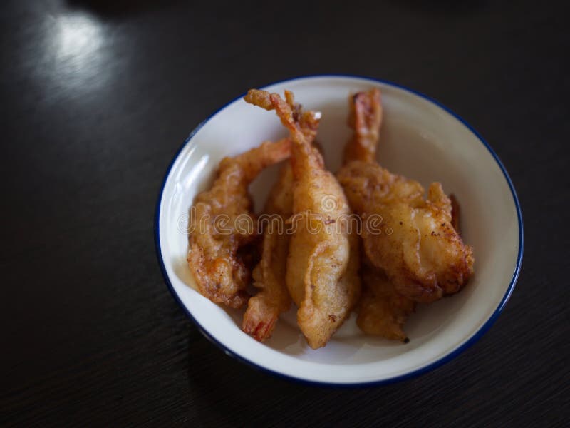 Deepfried Breaded Shrimp or Fried Prawn Balls . THAI FOOD Stock Image