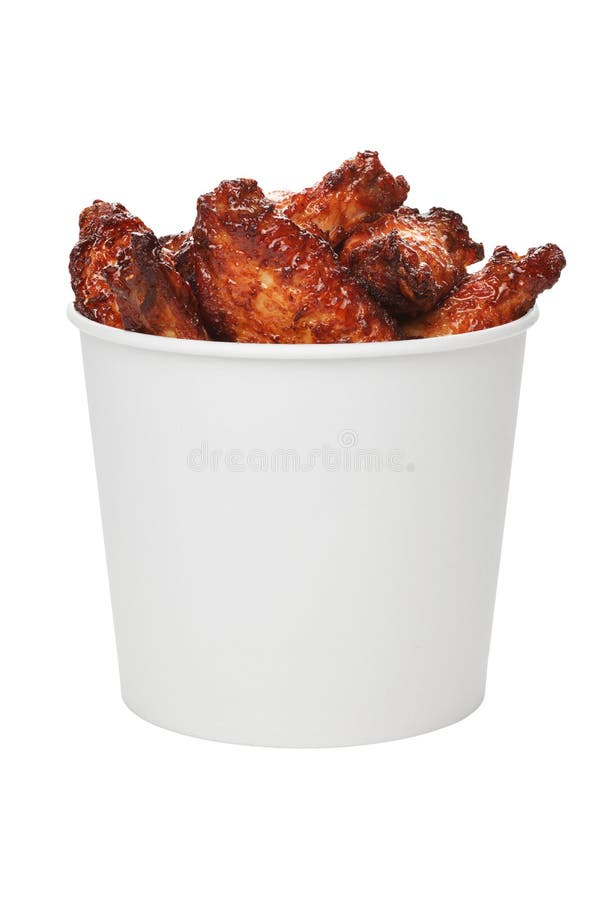 Download Blank Food Bucket With Chicken Wings Mock Up Stock Photo Image Of Mock Meal 119916650