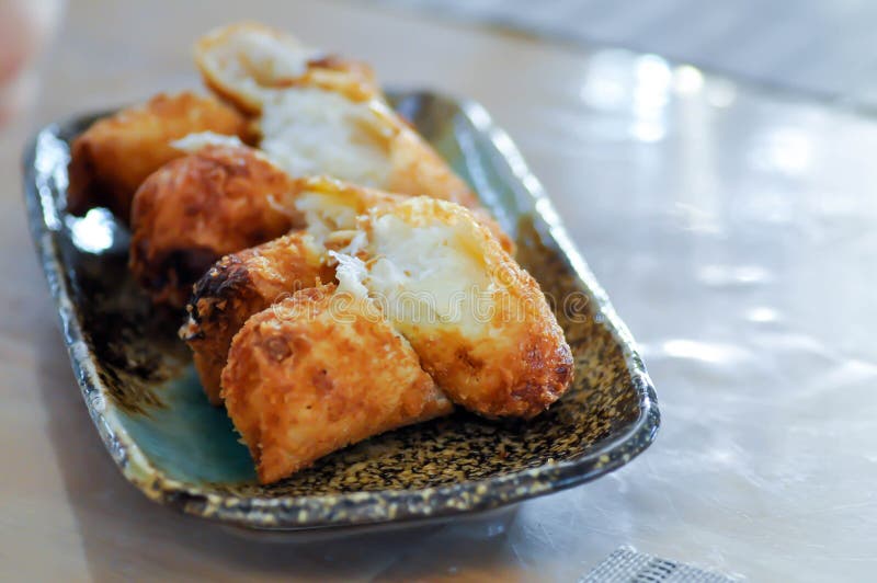 Deep Fried Crab Ballls, Deep Fried Crab Rolls or Deep Fried Beancurd
