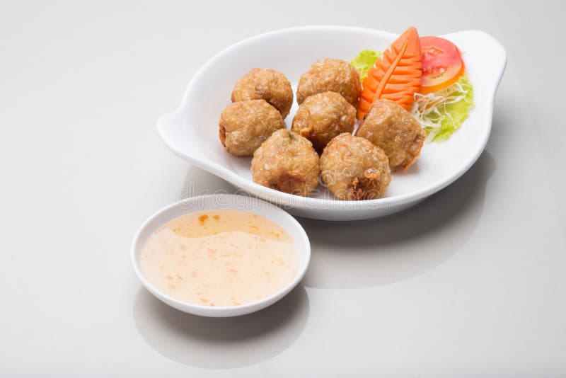 Deep Fried Crab meat roll stock image. Image of cuisine 92666427