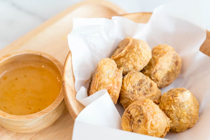 Deep fried crab roll stock image. Image of white, crab 100311981