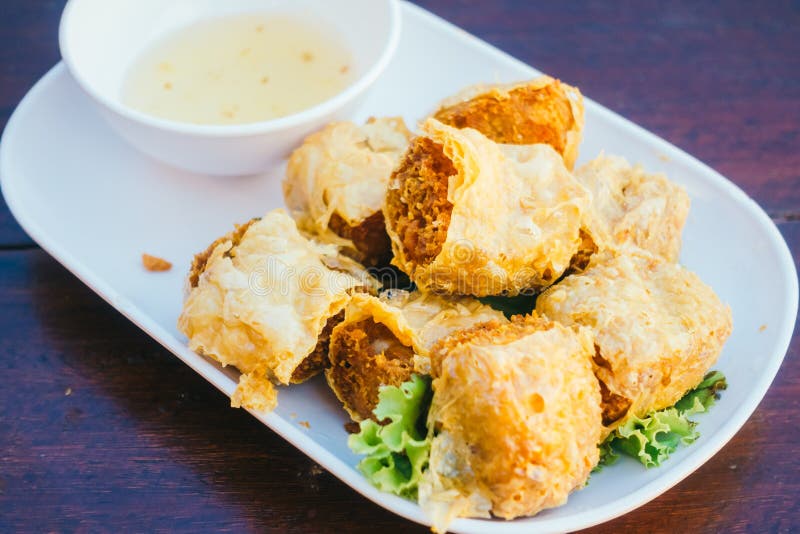 Deep fried crab roll stock image. Image of tasty, food 108684655