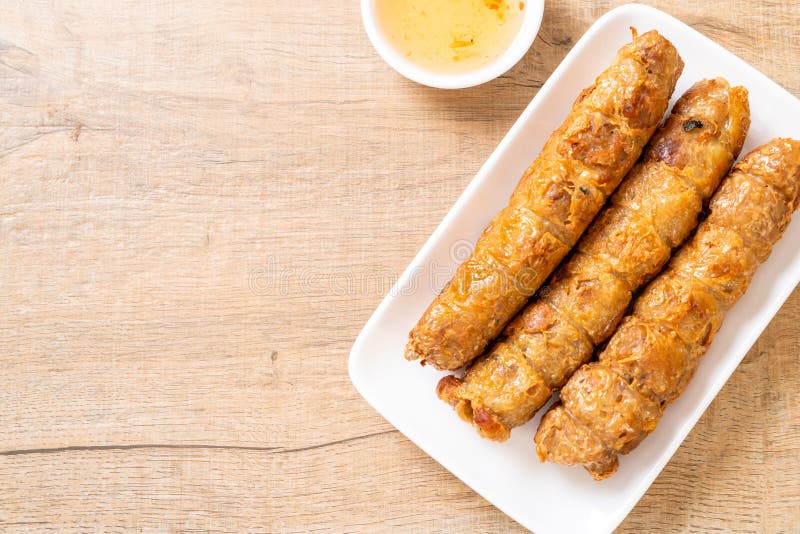 Deep Fried Crab Roll stock image. Image of deep, plate 157884501