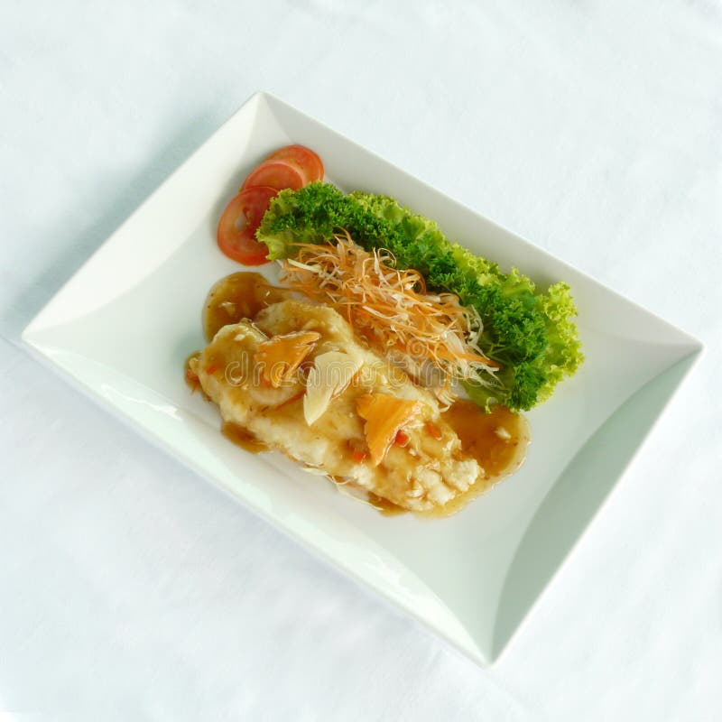 Deep Fried Dolly Fish with X.o Stock Photo Image of restaurant