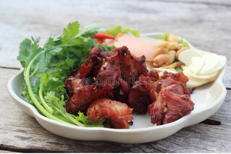 Deep Fried Fermented Pork Rib Stock Image - Image of northeastern ...