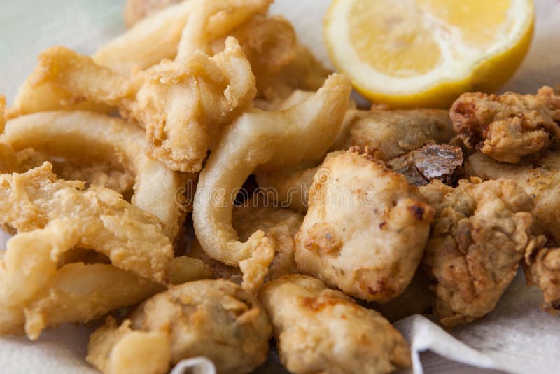 Deep fried fish stock photo. Image of seafood, meal 145858268
