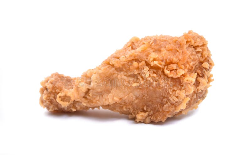 ' deep fried kip ' , geïsoleerd op wit royalty-vrije stock fotografie