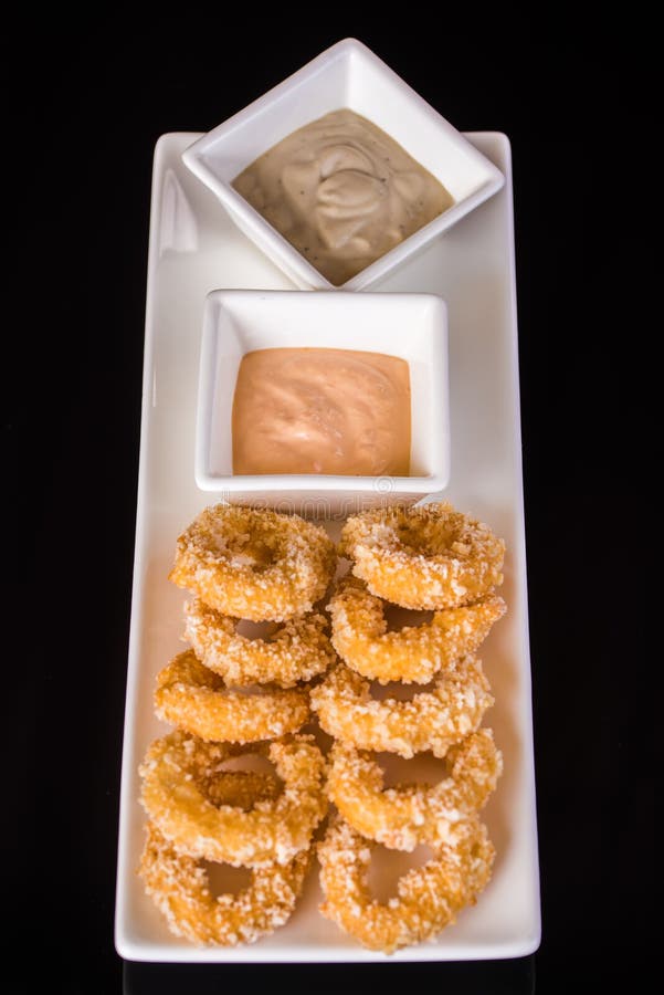 Deep Fried Onion Rings stock image. Image of food, plate 63593685