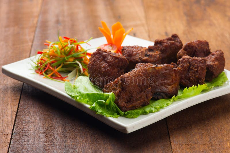 161 Thai Deep Fried Pork Ribs Stock Photos Free & RoyaltyFree Stock