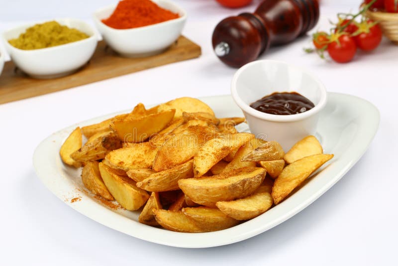 Deep Fried Potato stock photo. Image of calorie, cuisine 96450152
