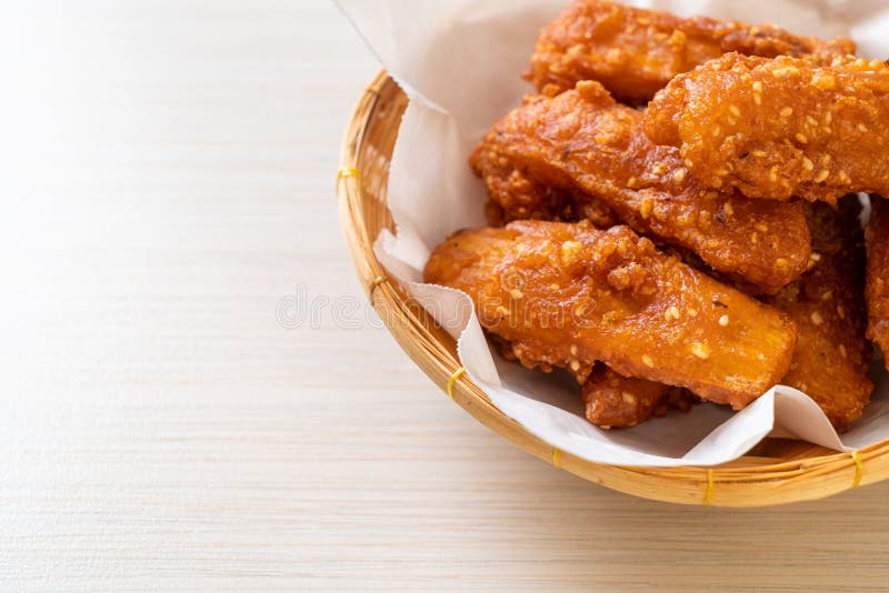 Deep fried potatoes stock image. Image of fried, american 194285037