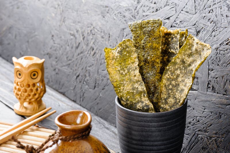 Deep fried seaweed stock photo. Image of healthy, nori 233043408