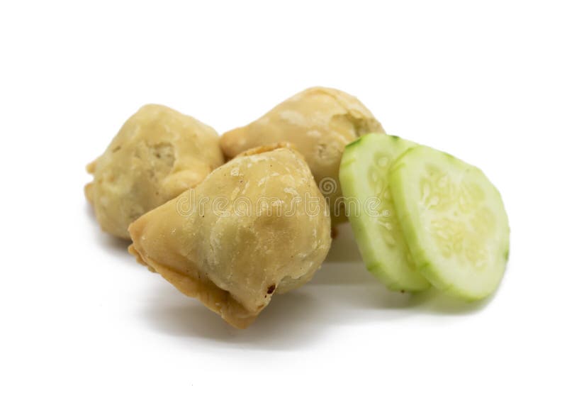 Deep Fried Singara Made by Potato and Maida, Spicy Snacks Stock Photo
