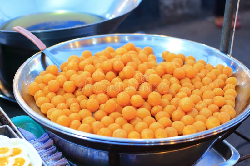 Deep Fried Sweet Potato Ball Stock Photo Image of sweet, fried 64467092